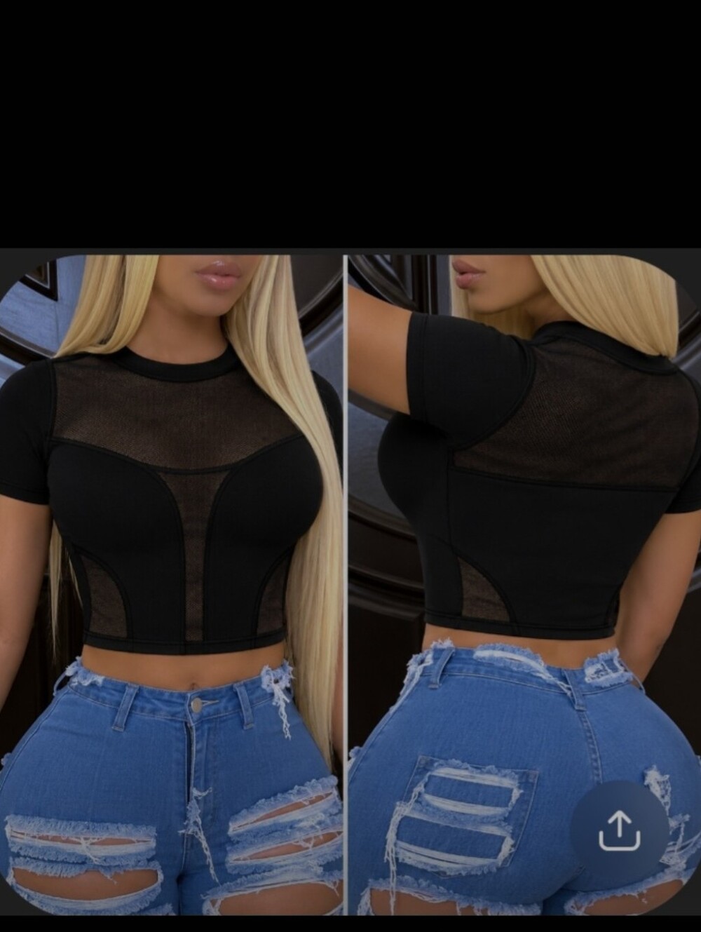 black Crop Top
